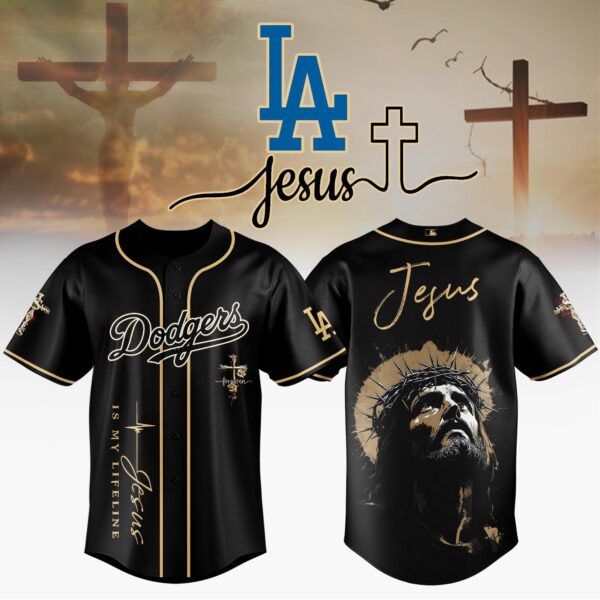 LIMITED EDITION - NEW CUSTOMIZED MLB02 LAD LOS ANGELES DODGERS x JESUS CHRIST JERSEY