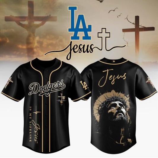 LIMITED EDITION - NEW CUSTOMIZED MLB02 LAD LOS ANGELES DODGERS x JESUS CHRIST JERSEY