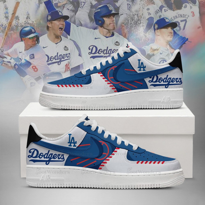 LIMITED EDITION - NEW CUSTOMIZED MLB02 LA DODGERS AF1 SHOES