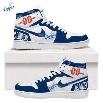 LIMITED EDITION - NEW CUSTOMIZED MLB02 LA DODGERS AIR JORDAN SNEAKERS