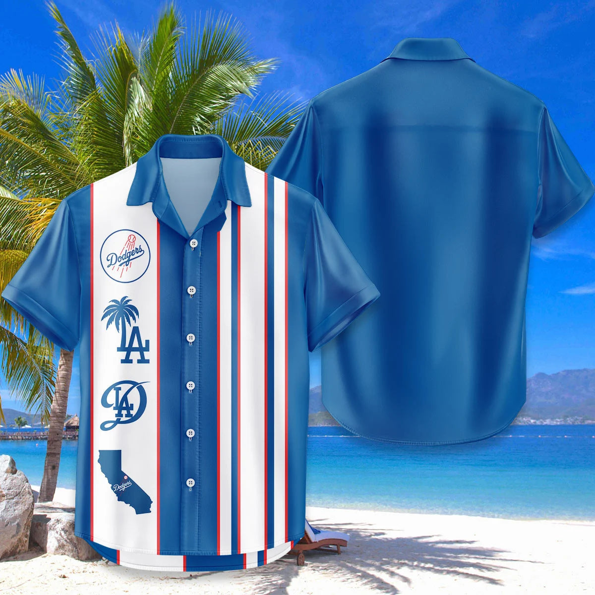 LIMITED EDITION - NEW CUSTOMIZED MLB02 LAD LOS ANGELES DODGERS UNISEX HAWAIIAN SHIRT