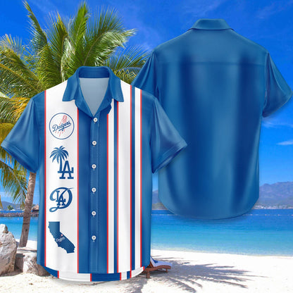 LIMITED EDITION - NEW CUSTOMIZED MLB02 LAD LOS ANGELES DODGERS UNISEX HAWAIIAN SHIRT