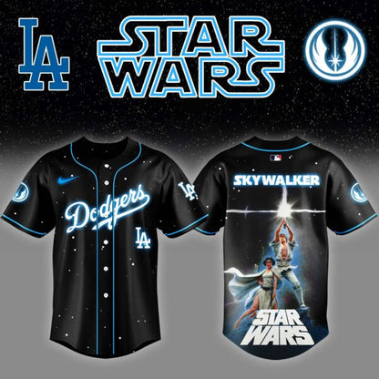 LIMITED EDITION - NEW CUSTOMIZED MLB02 LA DODGERS x STAR WARS BASEBALL JERSEY