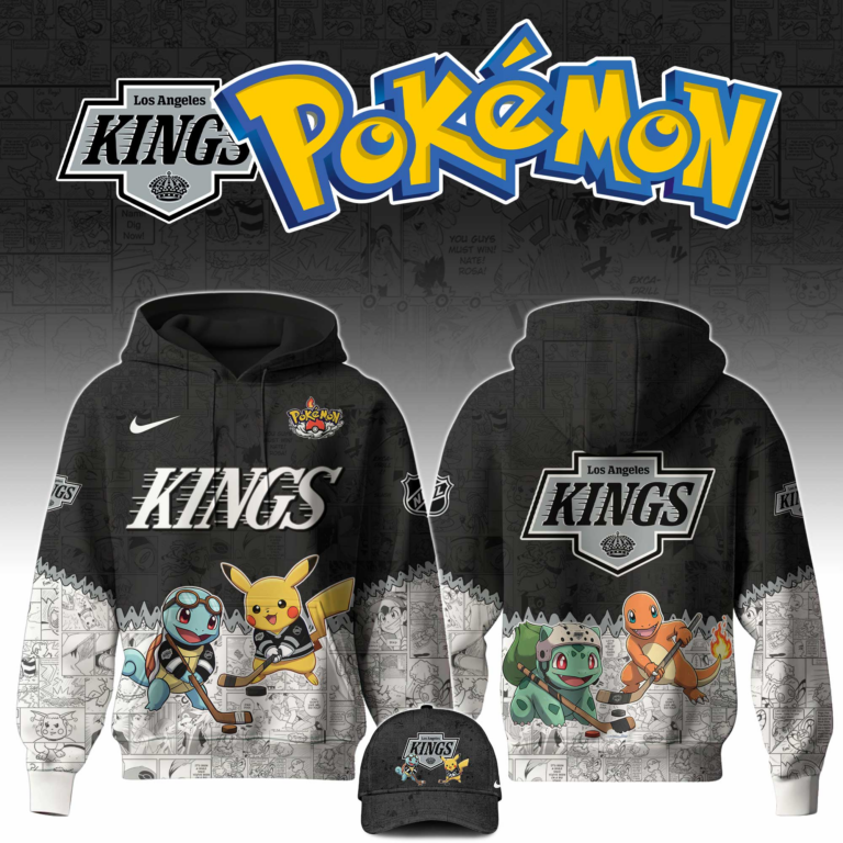 LIMITED EDITION - NEW CUSTOMIZED NHL16 LAK LOS ANGELES KINGS X POKÉMON T-SHIRT, SWEATSHIRT, HOODIE & ZIP HOODIE