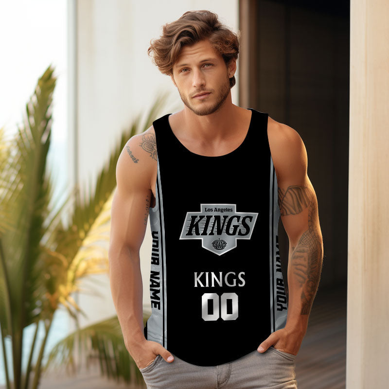 LIMITED EDITION - NEW CUSTOMIZED NHL16 LAK LOS ANGELES KINGS UNISEX TANK TOP