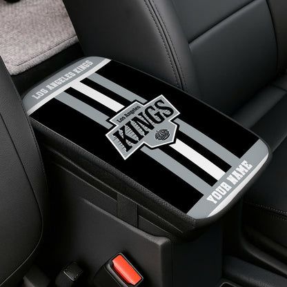 LIMITED EDITION - NEW CUSTOMIZED NHL16 LAK LOS ANGELES KINGS CAR ARMREST PAD COVER
