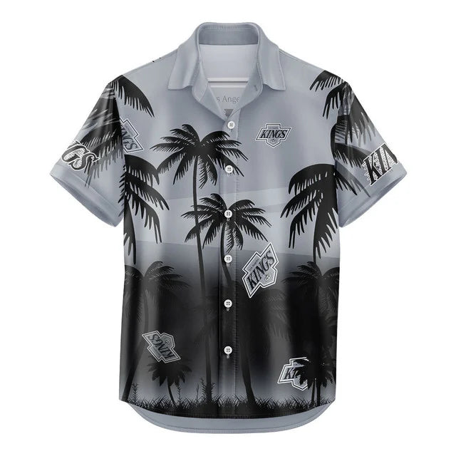 LIMITED EDITION - NEW CUSTOMIZED NHL16 LAK LOS ANGELES KINGS UNISEX HAWAIIAN SHIRT & SHORTS SET