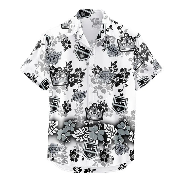 LIMITED EDITION - NEW CUSTOMIZED NHL16 LAK LOS ANGELES KINGS UNISEX HAWAIIAN SHIRT & SHORTS SET
