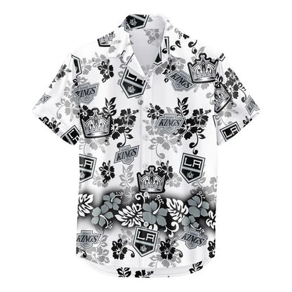 LIMITED EDITION - NEW CUSTOMIZED NHL16 LAK LOS ANGELES KINGS UNISEX HAWAIIAN SHIRT & SHORTS SET