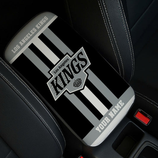 LIMITED EDITION - NEW CUSTOMIZED NHL16 LAK LOS ANGELES KINGS CAR ARMREST PAD COVER
