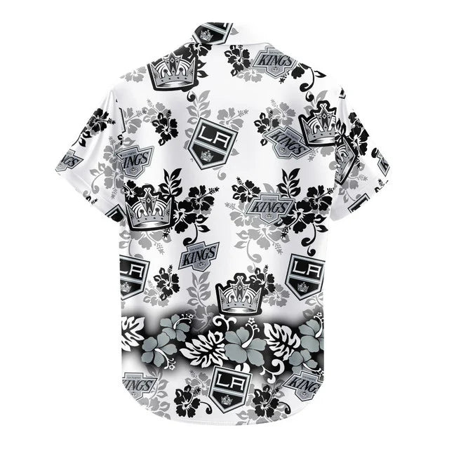 LIMITED EDITION - NEW CUSTOMIZED NHL16 LAK LOS ANGELES KINGS UNISEX HAWAIIAN SHIRT & SHORTS SET