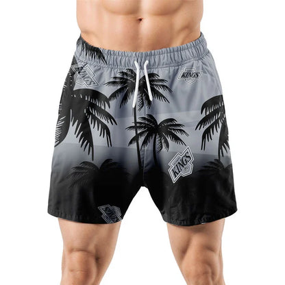 LIMITED EDITION - NEW CUSTOMIZED NHL16 LAK LOS ANGELES KINGS UNISEX HAWAIIAN SHIRT & SHORTS SET