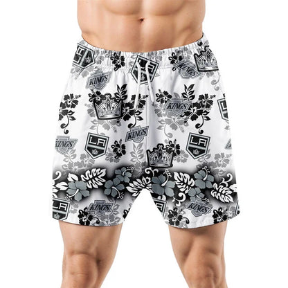 LIMITED EDITION - NEW CUSTOMIZED NHL16 LAK LOS ANGELES KINGS UNISEX HAWAIIAN SHIRT & SHORTS SET