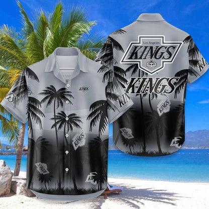 LIMITED EDITION - NEW CUSTOMIZED NHL16 LAK LOS ANGELES KINGS UNISEX HAWAIIAN SHIRT & SHORTS SET