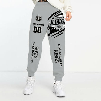 LIMITED EDITION - NEW CUSTOMIZED NHL16 LAK LOS ANGELES KINGS UNISEX LONG PANTS