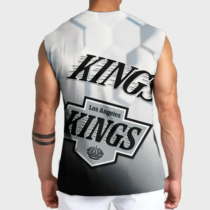 LIMITED EDITION - NEW CUSTOMIZED NHL16 LAK LOS ANGELES KINGS TANK TOP & GYM SHIRT