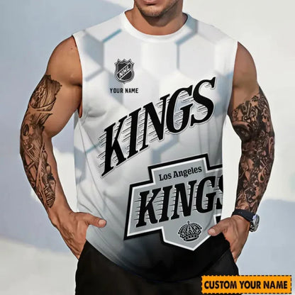 LIMITED EDITION - NEW CUSTOMIZED NHL16 LAK LOS ANGELES KINGS TANK TOP & GYM SHIRT