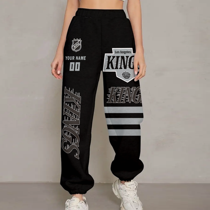 LIMITED EDITION - NEW CUSTOMIZED NHL16 LAK LOS ANGELES KINGS UNISEX LONG PANTS