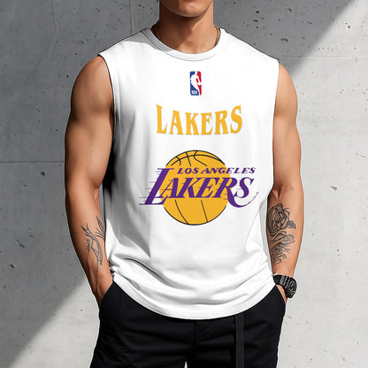 LIMITED EDITION - NEW CUSTOMIZED NBA09 LLA LOS ANGELES LAKERS TANKTOP & GYM SHIRT