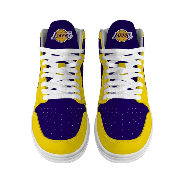 [HOT DEAL] NEW CUSTOMIZED NBA09 LLA LOS ANGELES LAKERS AIR JORDAN SNEAKERS