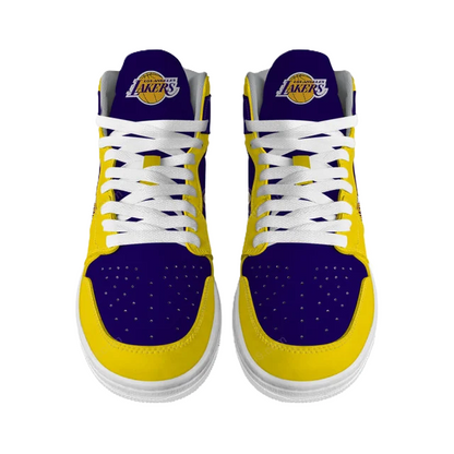 [HOT DEAL] NEW CUSTOMIZED NBA09 LLA LOS ANGELES LAKERS AIR JORDAN SNEAKERS