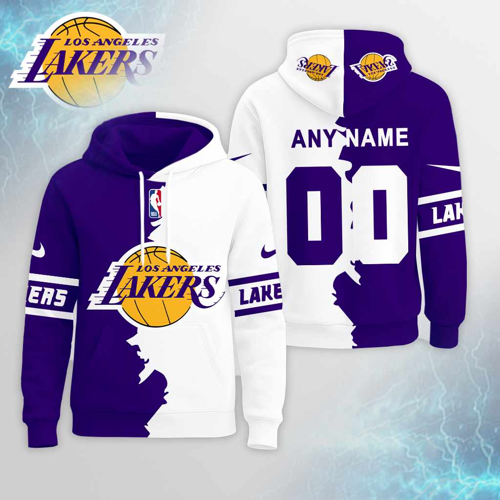 LIMITED EDITION - NEW CUSTOMIZED NBA09 LL LOS ANGELES LAKERS UNISEX T-SHIRT, POLO, HOODIE & JACKETS