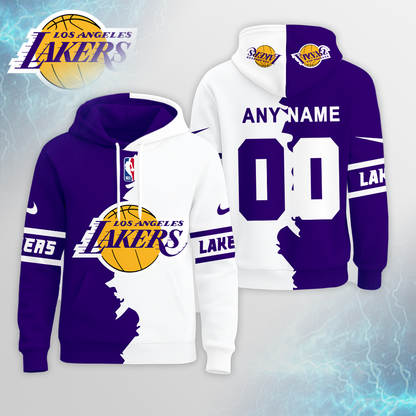 LIMITED EDITION - NEW CUSTOMIZED NBA09 LL LOS ANGELES LAKERS UNISEX T-SHIRT, POLO, HOODIE & JACKETS