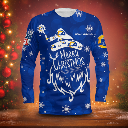 LIMITED EDITION - NEW CUSTOMIZED NFL22 LAR LOS ANGELES RAMS LONG SLEEVED T-SHIRT