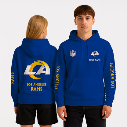 LIMITED EDITION - NEW CUSTOMIZED NFL22 LAR LOS ANGELES RAMS UNISEX HOODIE