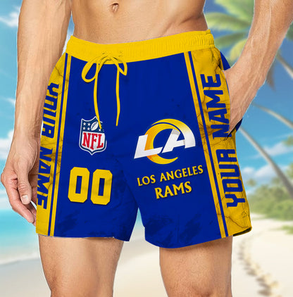 LIMITED EDITION - NEW CUSTOMIZED NFL22 LAR LOS ANGELES RAMS UNISEX SHORT PANTS