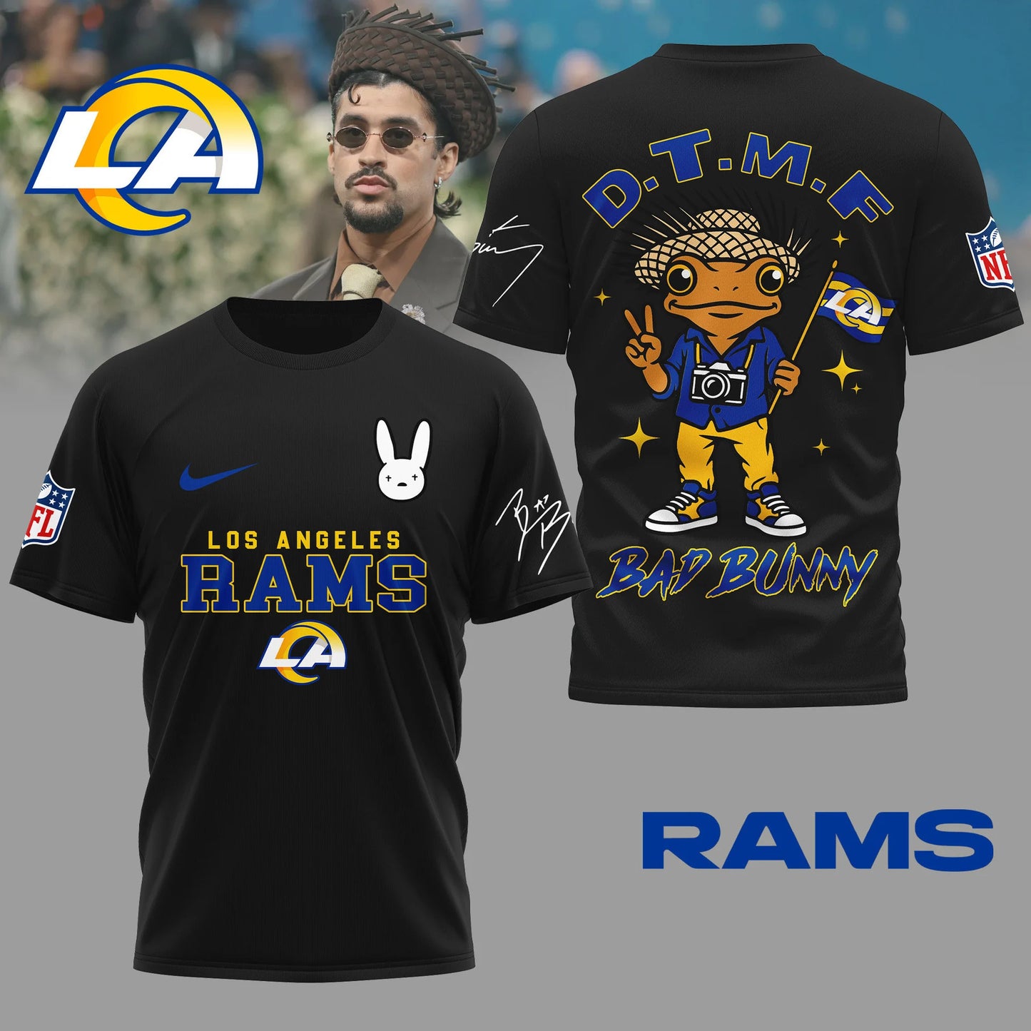 LIMITED EDITION - NEW CUSTOMIZED NFL22 LAR LOS ANGELES RAMS T-SHIRT, HOODIE, ZIP HOODIE