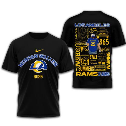 LIMITED EDITION - NEW CUSTOMIZED NFL22 LAR LOS ANGELES RAMS T-SHIRT | MULTIPLE COLORS AVAILABLE