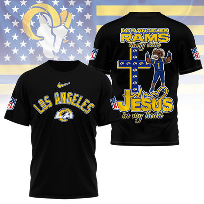 LIMITED EDITION - NEW CUSTOMIZED NFL22 LAR LOS ANGELES RAMS T-SHIRT | MULTIPLE COLORS AVAILABLE