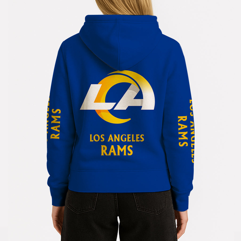 LIMITED EDITION - NEW CUSTOMIZED NFL22 LAR LOS ANGELES RAMS UNISEX HOODIE