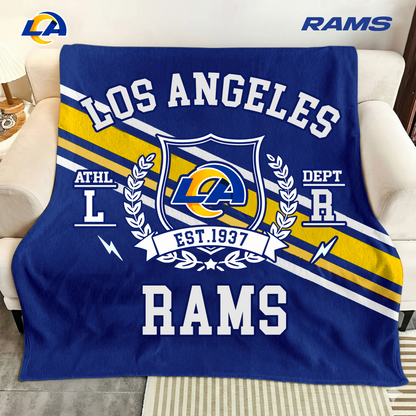 LIMITED EDITION - NEW CUSTOMIZED NFL22 LAR LOS ANGELES RAMS NORMAL & FLEECE BLANKET