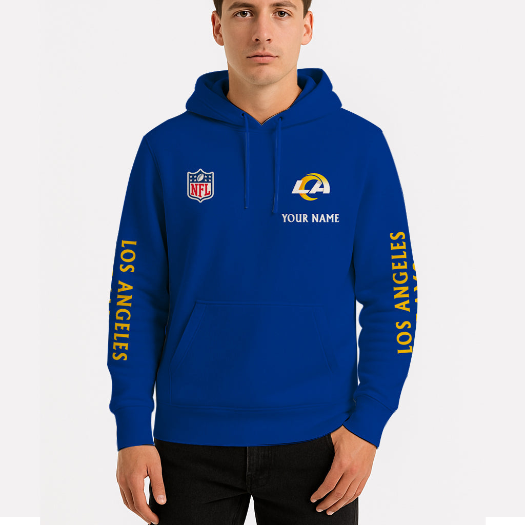 LIMITED EDITION - NEW CUSTOMIZED NFL22 LAR LOS ANGELES RAMS UNISEX HOODIE