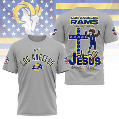 LIMITED EDITION - NEW CUSTOMIZED NFL22 LAR LOS ANGELES RAMS T-SHIRT | MULTIPLE COLORS AVAILABLE