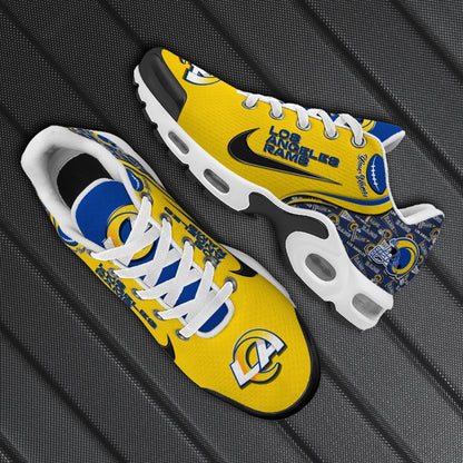 LIMITED EDITION - NEW CUSTOMIZED NFL22 LAR LOS ANGELES RAMS UNISEX AIR MAX PLUS SNEAKERS