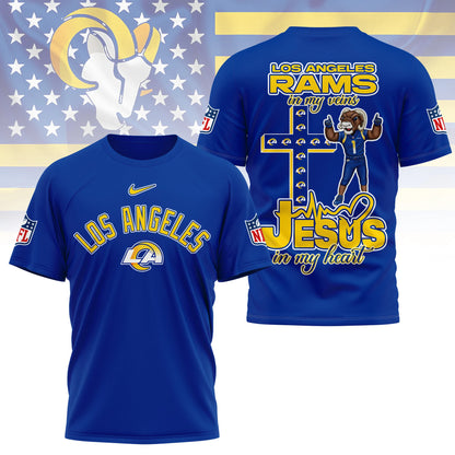 LIMITED EDITION - NEW CUSTOMIZED NFL22 LAR LOS ANGELES RAMS T-SHIRT | MULTIPLE COLORS AVAILABLE