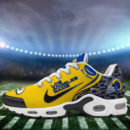 LIMITED EDITION - NEW CUSTOMIZED NFL22 LAR LOS ANGELES RAMS UNISEX AIR MAX PLUS SNEAKERS