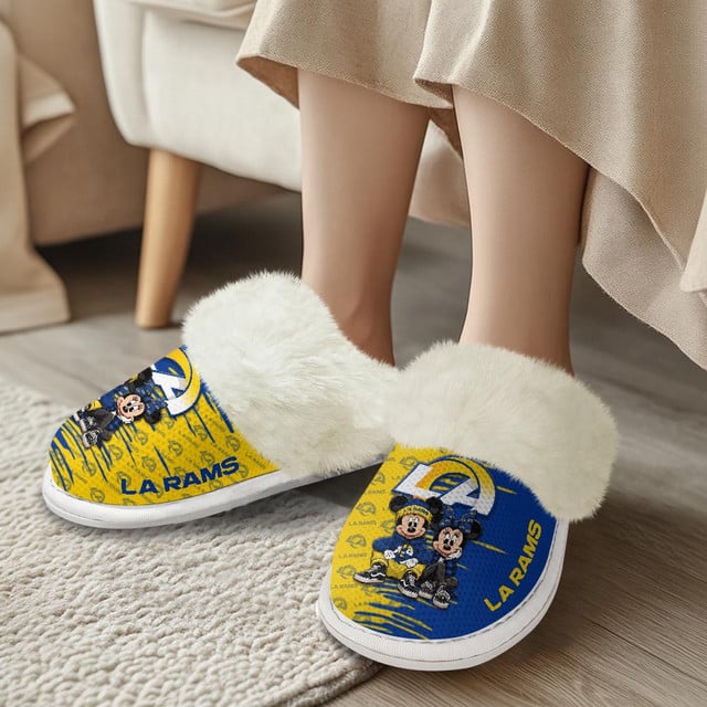 [SPECIAL OFFER] NEW CUSTOMIZED NFL22 LAR LOS ANGELES RAMS COTTON SLIPPERS