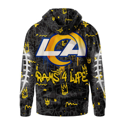 LIMITED EDITION - NEW CUSTOMIZED NFL22 LAR LOS ANGELES RAMS UNISEX T-SHIRT, POLO, HOODIE & JACKETS