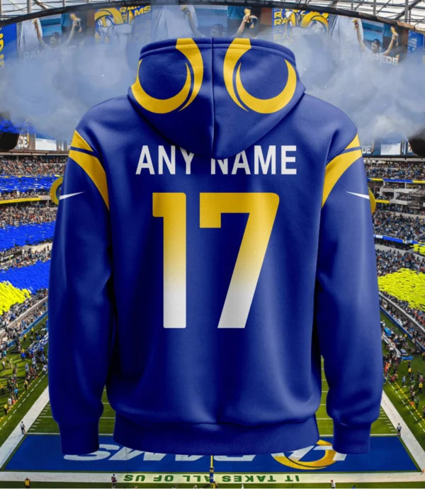 LIMITED EDITION - NEW CUSTOMIZED NFL22 LAR LOS ANGELES RAMS UNISEX T-SHIRT, POLO, HOODIE & JACKETS