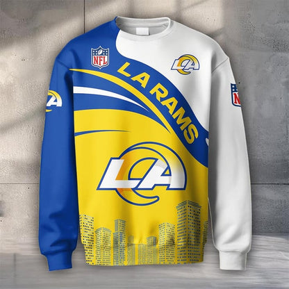 LIMITED EDITION - NEW CUSTOMIZED NFL22 LAR LOS ANGELES RAMS UNISEX T-SHIRT, POLO, HOODIE & JACKETS