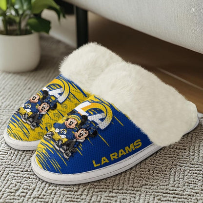 [SPECIAL OFFER] NEW CUSTOMIZED NFL22 LAR LOS ANGELES RAMS COTTON SLIPPERS