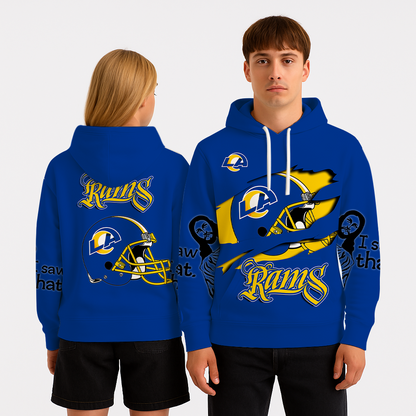 LIMITED EDITION - NEW CUSTOMIZED NFL22 LAR LOS ANGELES RAMS UNISEX T-SHIRT, POLO, HOODIE & JACKETS