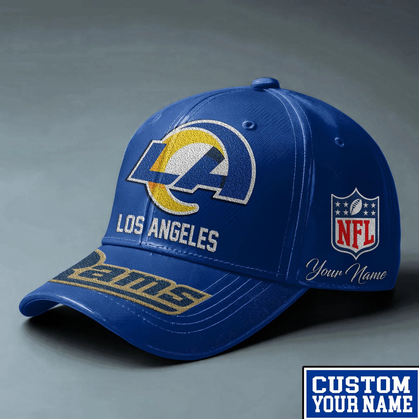 LIMITED EDITION - NEW CUSTOMIZED NFL22 LAR LOS ANGELES RAMS CLASSIC CAP