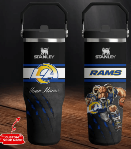LIMITED EDITION - NEW CUSTOMIZED NFL22 LAR LOS ANGELES RAMS TUMBLER CUP