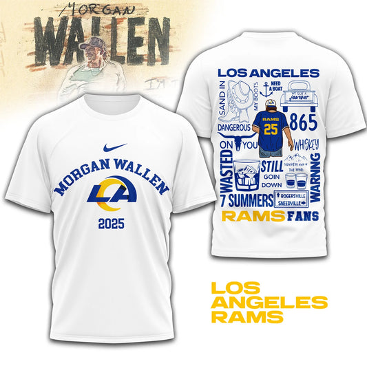 LIMITED EDITION - NEW CUSTOMIZED NFL22 LAR LOS ANGELES RAMS T-SHIRT | MULTIPLE COLORS AVAILABLE