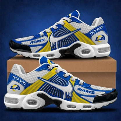 LIMITED EDITION - NEW CUSTOMIZED NFL22 LAR LOS ANGELES RAMS UNISEX AIR MAX PLUS SNEAKERS